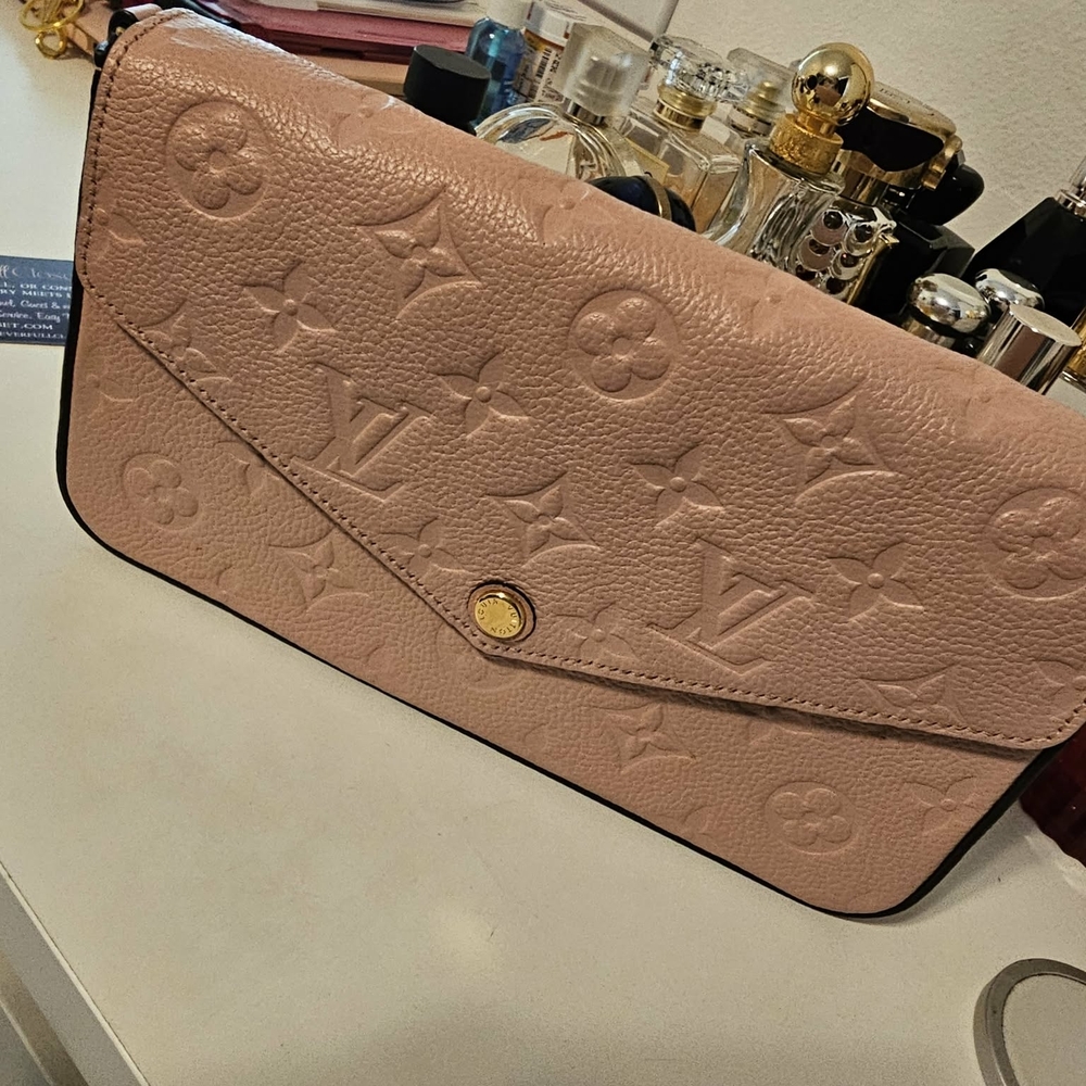 Louis Vuitton Pink Monogram Clutch